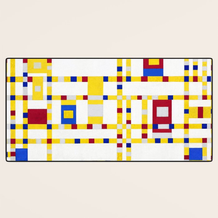 Piet Mondrian Broadway Boogie Woogie Desk Mat Gallery Image 3