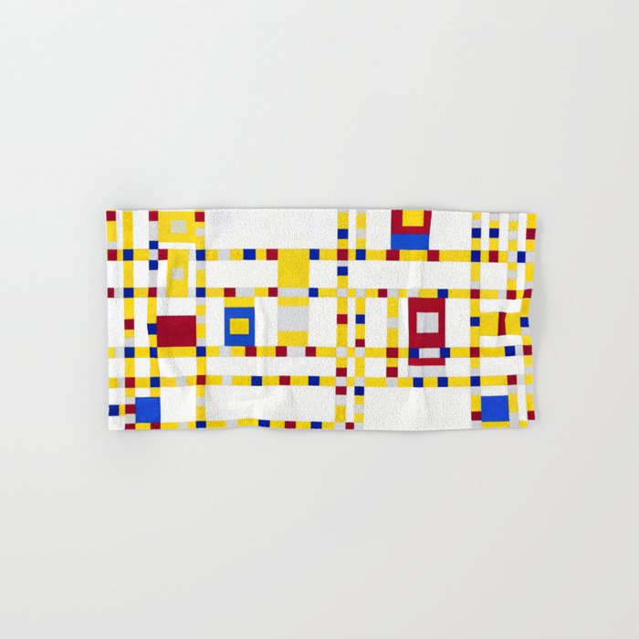 Piet Mondrian Broadway Boogie Woogie Bath Towel Gallery Image 1