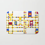 Piet Mondrian Broadway Boogie Woogie Bath Mat Gallery Image 1