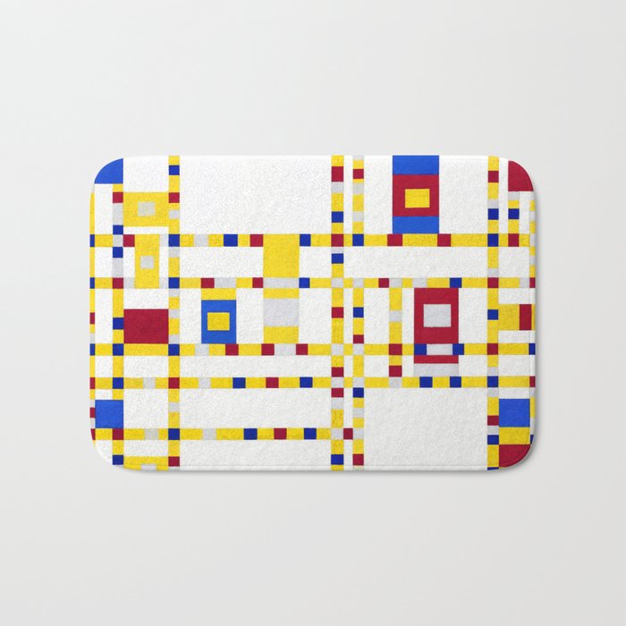 Piet Mondrian Broadway Boogie Woogie Bath Mat Gallery Image 1