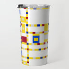 Piet Mondrian Broadway Boogie Woogie Travel Mug Gallery Image 3