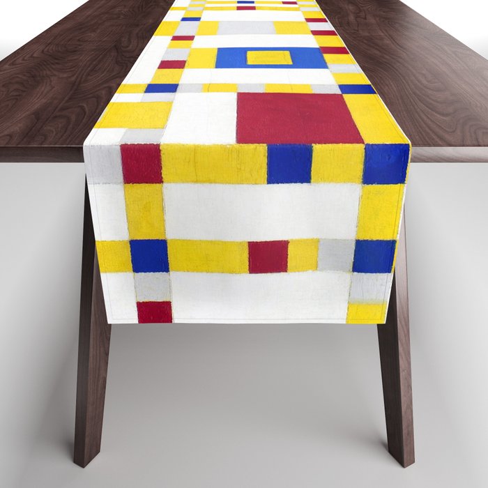 Piet Mondrian Broadway Boogie Woogie Table Runner Gallery Image 1