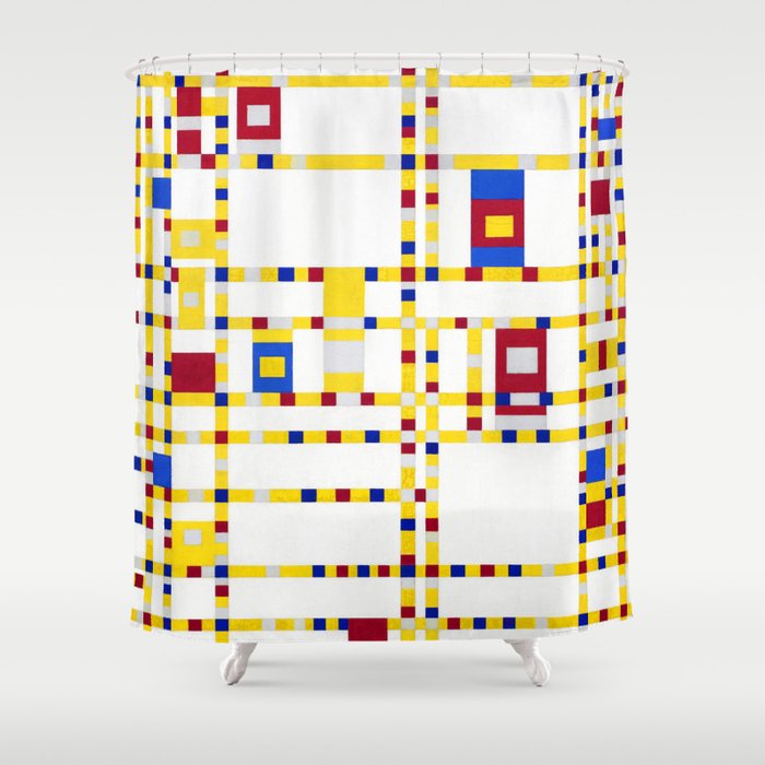 Piet Mondrian Broadway Boogie Woogie Shower Curtain Gallery Image 1