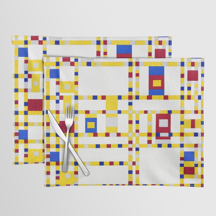 Piet Mondrian Broadway Boogie Woogie Placemat Gallery Image 1