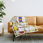 Piet Mondrian Broadway Boogie Woogie Throw Blanket Gallery Image 1