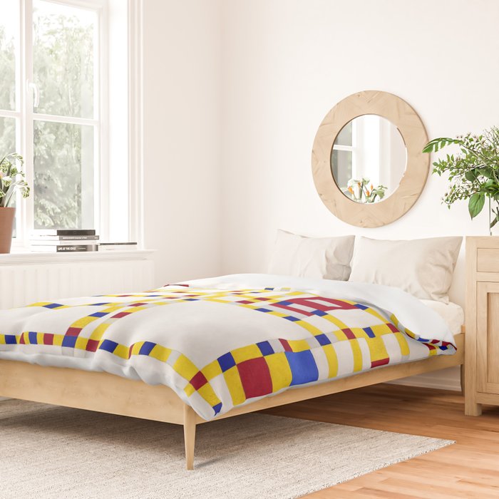 Piet Mondrian Broadway Boogie Woogie Duvet Cover Gallery Image 2