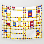 Piet Mondrian Broadway Boogie Woogie Wall Tapestry Gallery Image 4