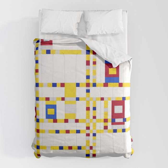 Piet Mondrian Broadway Boogie Woogie Comforter Gallery Image 6