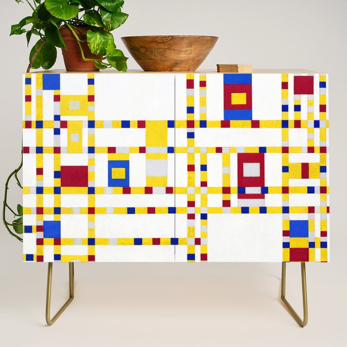 Piet Mondrian Broadway Boogie Woogie Credenza Gallery Image 1