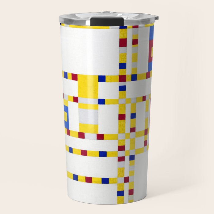Piet Mondrian Broadway Boogie Woogie Travel Mug Gallery Image 1