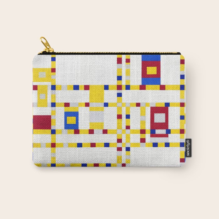 Piet Mondrian Broadway Boogie Woogie Carry All Pouch Gallery Image 1