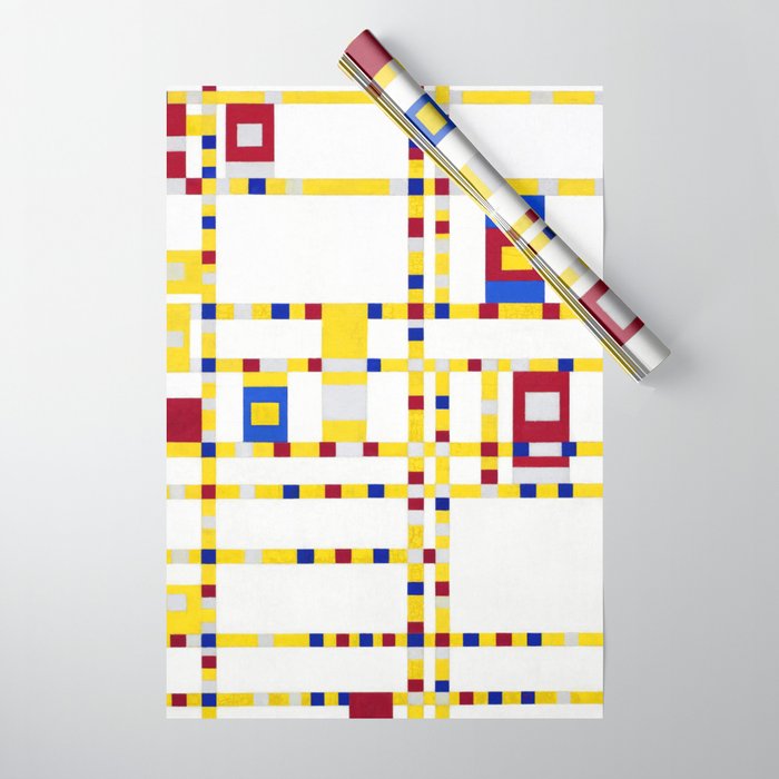 Piet Mondrian Broadway Boogie Woogie Wrapping Paper Gallery Image 1