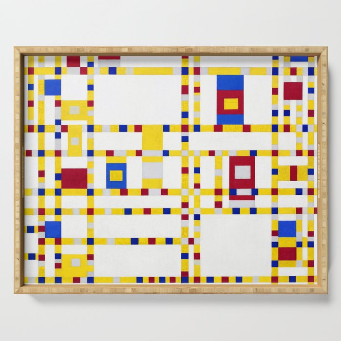 Piet Mondrian Broadway Boogie Woogie Serving Tray Gallery Image 1