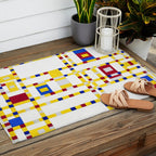 Piet Mondrian Broadway Boogie Woogie Outdoor Rug Gallery Image 2