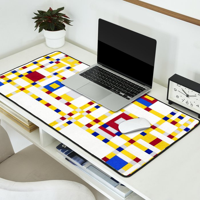 Piet Mondrian Broadway Boogie Woogie Desk Mat Gallery Image 2