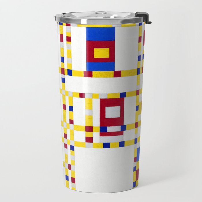 Piet Mondrian Broadway Boogie Woogie Travel Mug Gallery Image 2