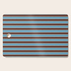 Eclectic Watercolor Paper Stripes Pattern Blue Brown Cream Cutting Board Gallery Image 1