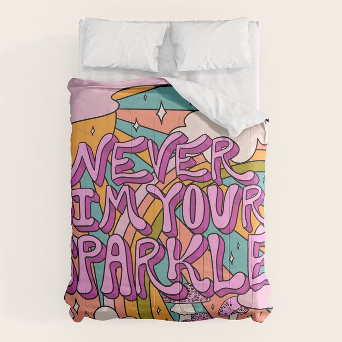 Never Dim Your Sparkle Comforter Gallery Image 1