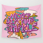 Never Dim Your Sparkle Wall Tapestry Gallery Image 4