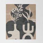 Abstract Blooms 6 Throw Blanket Gallery Image 2