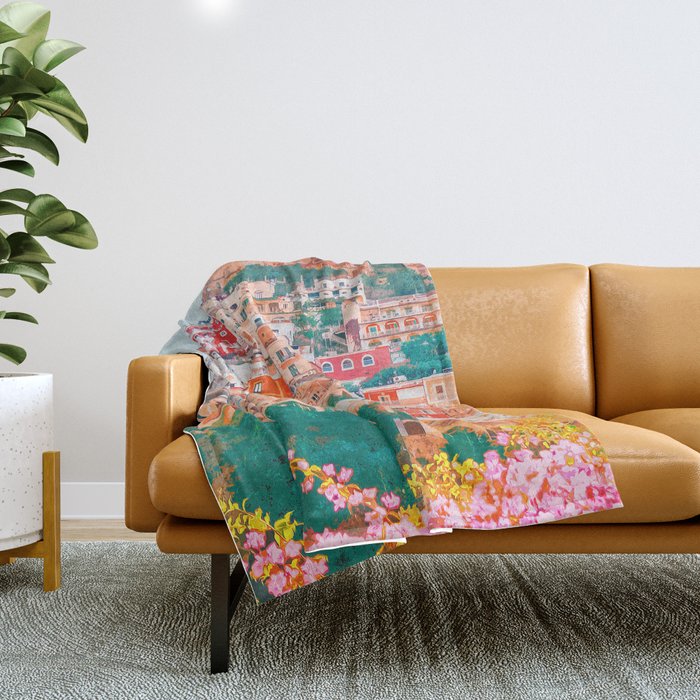 Positano, beauty of Italy Throw Blanket Gallery Image 1