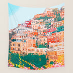 Positano, beauty of Italy Wall Tapestry Gallery Image 4