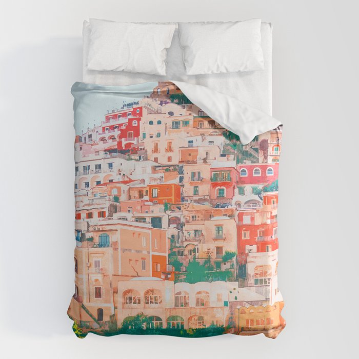 Positano, beauty of Italy Duvet Cover Gallery Image 6