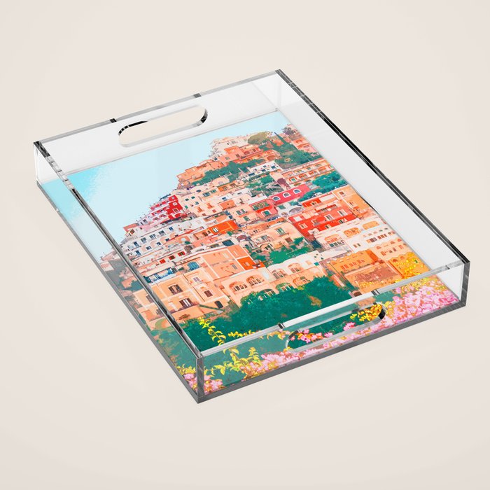 Positano, beauty of Italy Acrylic Tray Gallery Image 1
