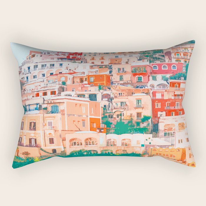 Positano, beauty of Italy Rectangular Pillow Gallery Image 2