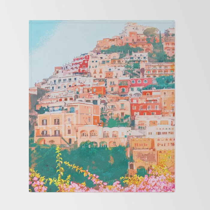Positano, beauty of Italy Throw Blanket Gallery Image 2