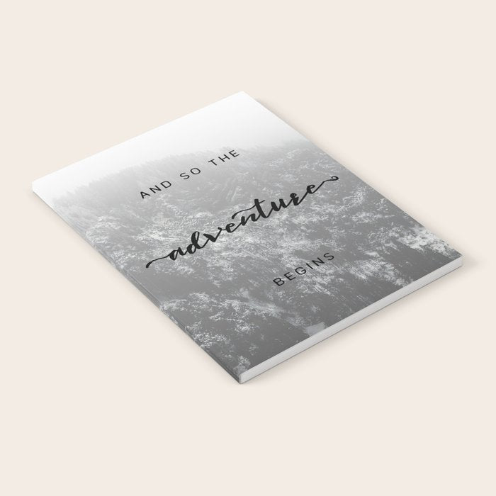 And So The Adventure Begins - Snowy Mountain Notebook Gallery Image 1