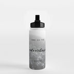And So The Adventure Begins - Snowy Mountain Water Bottle Gallery Image 2
