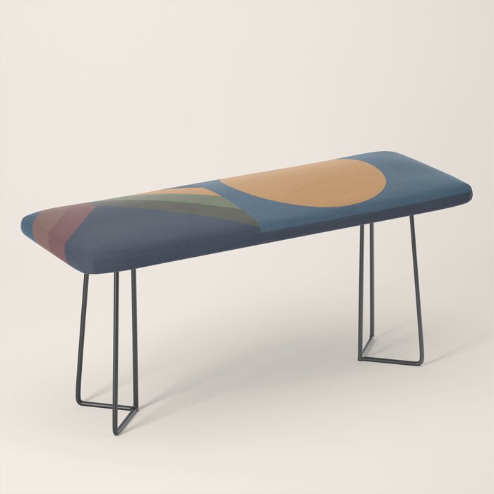 Modern geometric shapes 52 Bench Gallery Image 1