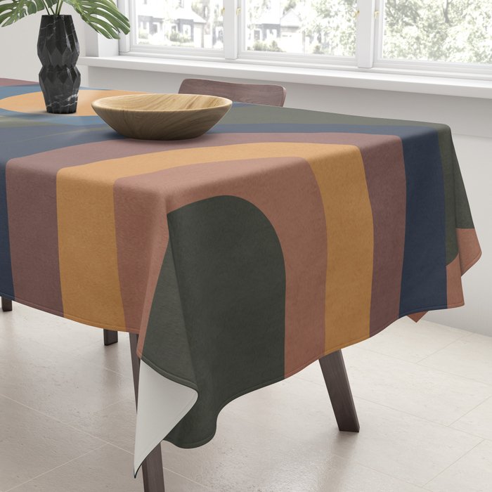 Modern geometric shapes 52 Tablecloth Gallery Image 3