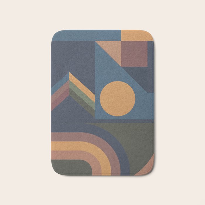 Modern geometric shapes 52 Bath Mat Gallery Image 1
