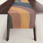 Modern geometric shapes 52 Table Runner Gallery Image 1