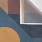 Modern geometric shapes 52 Wall Tapestry Gallery Image 3