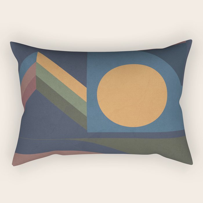 Modern geometric shapes 52 Rectangular Pillow Gallery Image 2