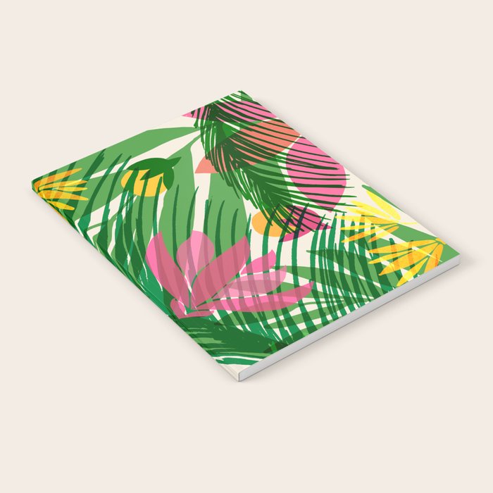 Modern Breezy Hawaiian Print  Notebook Gallery Image 1