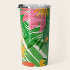 Modern Breezy Hawaiian Print  Travel Mug Gallery Image 3