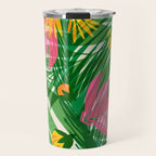 Modern Breezy Hawaiian Print  Travel Mug Gallery Image 1