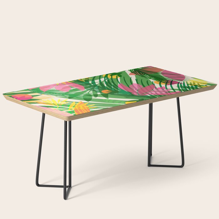 Modern Breezy Hawaiian Print  Coffee Table Gallery Image 1