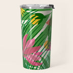 Modern Breezy Hawaiian Print  Travel Mug Gallery Image 2