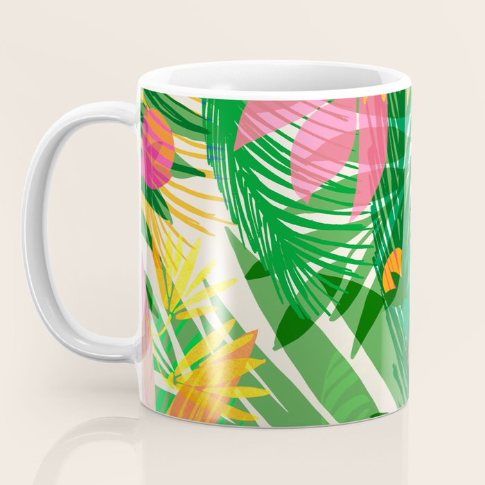 Modern Breezy Hawaiian Print  Coffee Mug Gallery Image 3