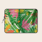 Modern Breezy Hawaiian Print  Laptop Sleeve Gallery Image 1