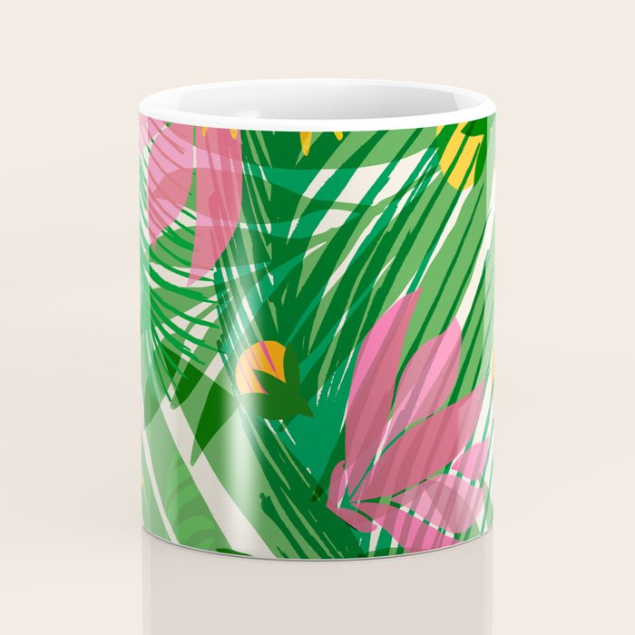 Modern Breezy Hawaiian Print  Coffee Mug Gallery Image 4