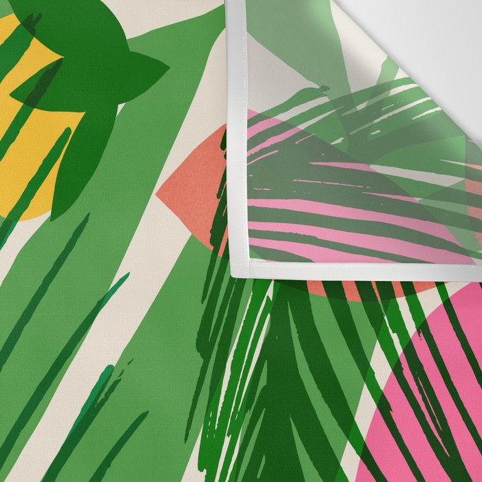 Modern Breezy Hawaiian Print  Wall Tapestry Gallery Image 3