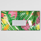 Modern Breezy Hawaiian Print  Desk Mat Gallery Image 1