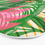 Modern Breezy Hawaiian Print  Bath Mat Gallery Image 3