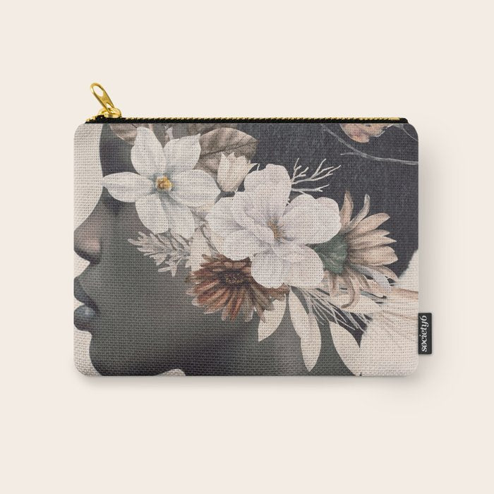 Floral Portrait 36 Carry All Pouch Gallery Image 1